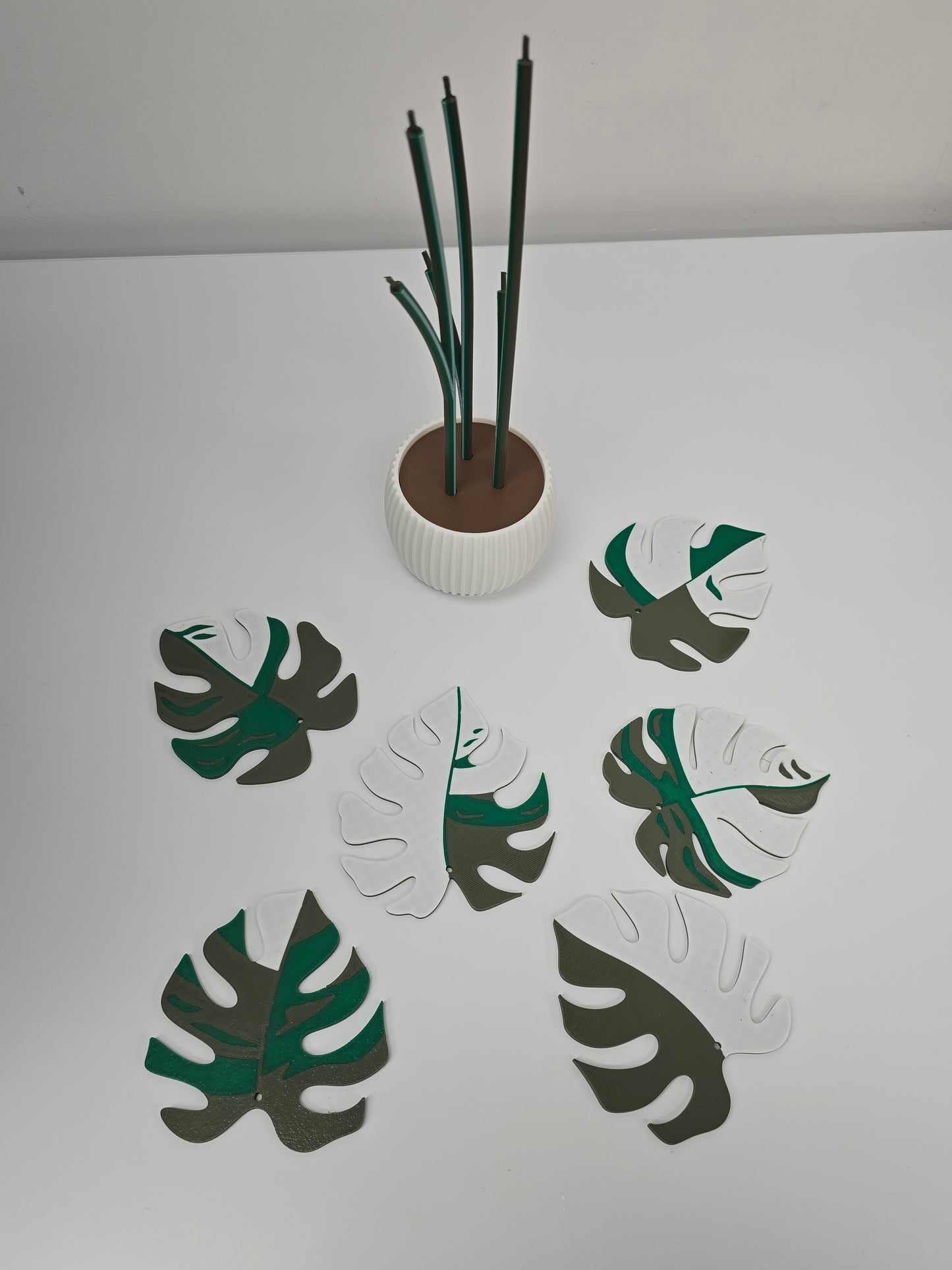 Monstera 3D Printed Cup Coasters